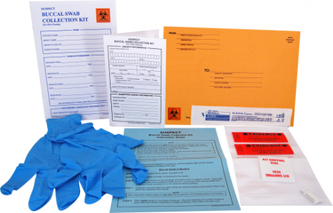Partial Case - Suspect DNA Buccal Swab Collection Kit