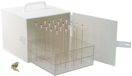 Portable Swab Carrying Case with Rack