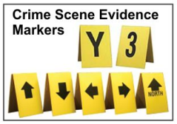 Crime Scene Evidence Photo Direction Indicators