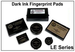 Dark Law Enforcement Fingerprint Pad Series. LE