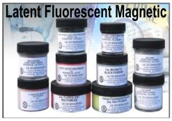 Fluorescent Magnetic Latent Print Powders