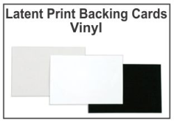 Latent Print Backing Cards - Vinyl