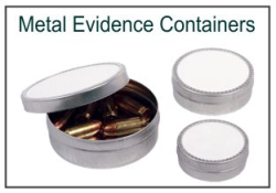 Metal Evidence Collection Containers