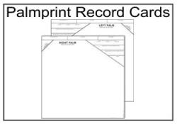 Palm Printing Record Cards