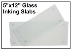 5" X 12" Glass Inking Slab
