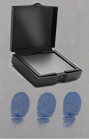 Blue Fingerprint Pad
