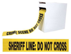Crime Scene Barrier Tape, Sheriff's Line