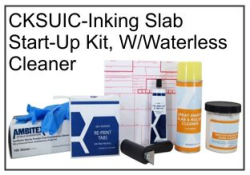 Inking Slab START-UP Kit W/Waterless Cleaner