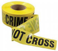 Crime Scene Do Not Cross Barrier Tape