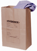 Kraft Paper Evidence Bags, 5.25" x 3.5" x 10.75" - 100/Pkg