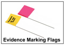 Evidence Marking Flags
Do Not Touch Yellow Marking Flags