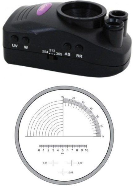 10X General Purpose 6 Mode Magnifier with Scale