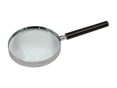 4" Dia. 2X Handheld Glass Lens Magnifier