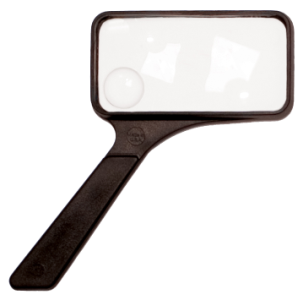 Handheld General Purpose Acrylic Lens Magnifier - Rectangular