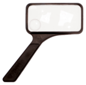 Handheld General Purpose Acrylic Lens Magnifier - Rectangular