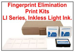 Elimination Fingerprint Kit
CKFPEL LI, Light Ink, Semi-Inkless Pad Elimination Print Kit