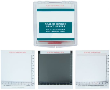 Transparent Hinged Print Lifters - Scaled 4" x 4" - 12/box