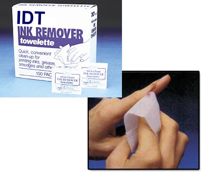 100 Packs of Ink Remover Towelettes Ink Remover Towelettes