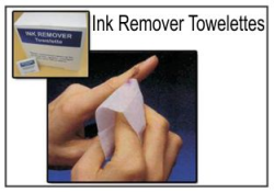 100 Packs of Ink Remover Towelettes
Ink Remover Towelettes
Sanitizing and Cleaning Wipes