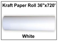 Kraft Paper Roll - White