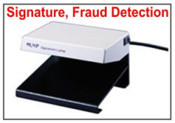 UV Fraud Detection
Fraud Detection and Signature Verification
UV lamp Fraud Detection