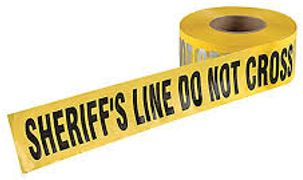 Sheriff's Line Do Not Cross Barrier Tape