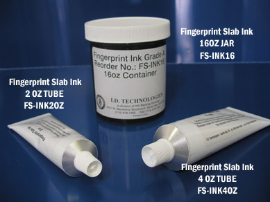 4oz, Grade A Fingerprint Paste Ink