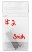 Ziplock Write-On Plastic Evidence Bags
