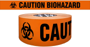 Barrier Tape "CAUTION BIOHAZARD" with Symbol